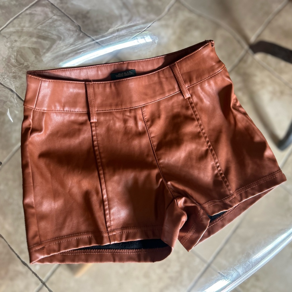 Wild Fable Brown High Waist Shorts